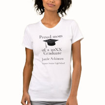 Proud Mam Modern Afstudeerder T-Shirt