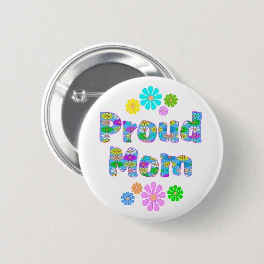 Proud Mam Ronde Button 5,7 Cm (Voorkant /achterkant)