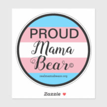 Proud mam Roze en Blue Vinyl Sticker