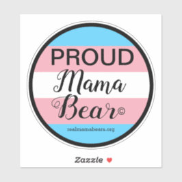 Proud mam Roze en Blue Vinyl Sticker