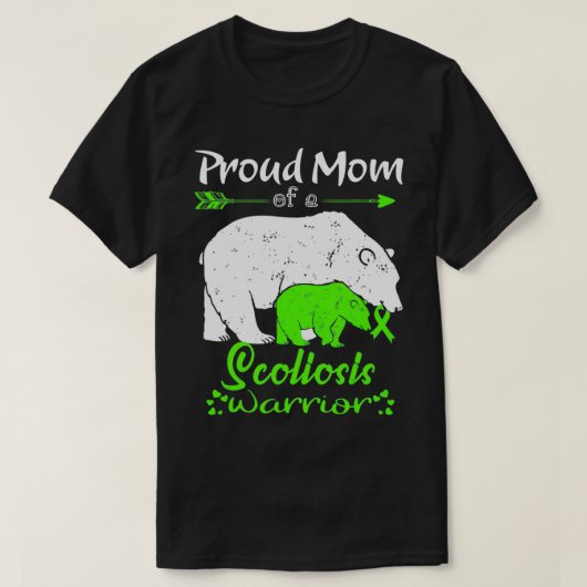 Proud Mam, Scoliosis Warrior T-shirt (Design voorkant)