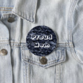 Proud Mam U.S. Army Blue Camouflage Button (In situ)
