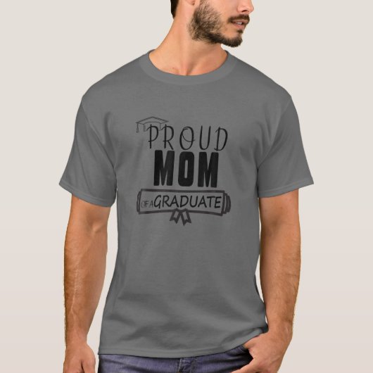 Proud mam van een Afstuderen grappige Afstuderen d T-shirt (Voorkant)
