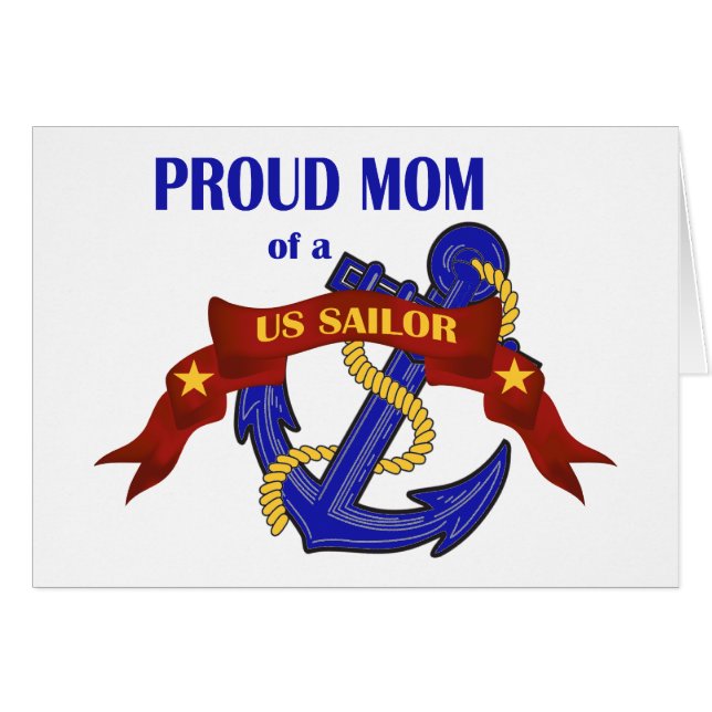 Proud Mam van een Amerikaanse Sailor (Voorkant Horizontaal)