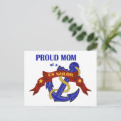Proud Mam van een Amerikaanse Sailor Briefkaart (Staand voorkant)