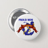 Proud Mam van een Amerikaanse Sailor Ronde Button 5,7 Cm (Voorkant /achterkant)