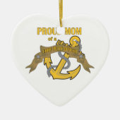 Proud mam van een chef-onderofficier keramisch ornament (Voorkant)