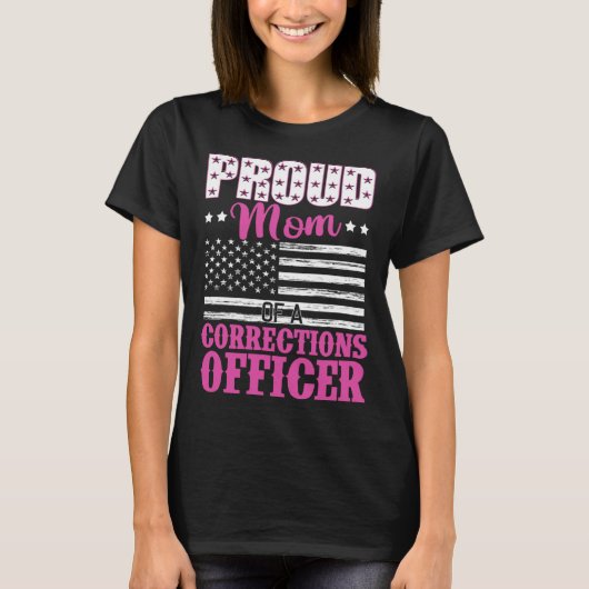 Proud mam van een correctiecommissaris t-shirt (Voorkant)