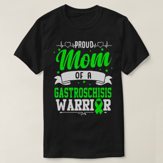 Proud mam van een Gastroschisisis Warrior T-shirt (Design voorkant)