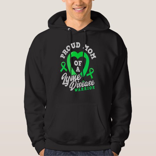 Proud mam van een meisje met de ziekte van Lyme, a Hoodie (Voorkant)