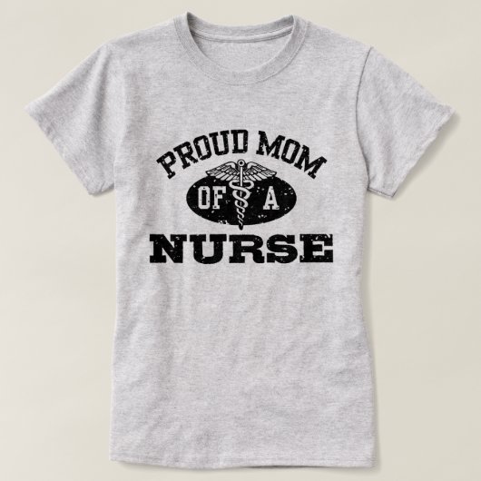 Proud mam van een verpleegster t-shirt (Design voorkant)