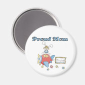 Proud Mam-vliegtuig Het is een Jongen overhemden e Magneet (Voorkant / Achterkant)