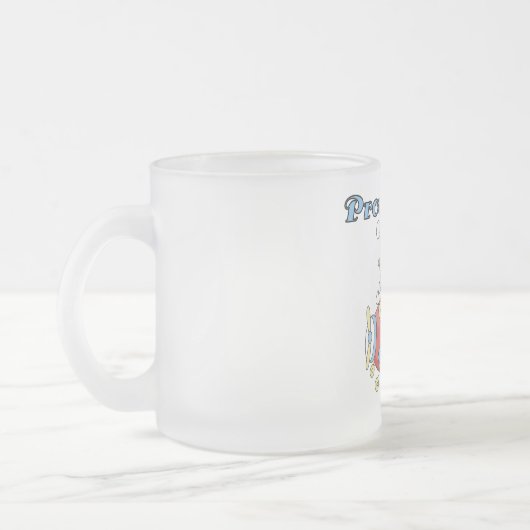 Proud Mam-vliegtuig Het is een Jongen overhemden e Matglas Koffiemok (Links)