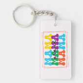 Proud Mama Autisme Bewustzijn Sleutelhanger (Voorkant)