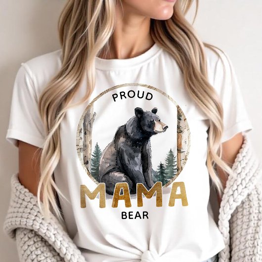 Proud Mama Bear Woodland Adventure Shirt