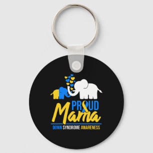 Proud Mama Down Syndrome Awareness Day Cute El Sleutelhanger