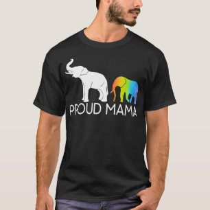 Proud Mama Elephant Mama New Mam Elephant Lover T-shirt