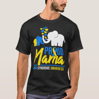 Proud Mama Mom Down Syndrome Awareness Day Cute El T-shirt
