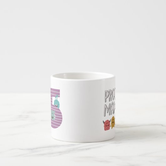 Proud Mama of Five Espresso Kop (Voorkant)