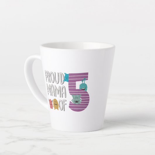 Proud Mama of Five Latte Mok (Linkerhoek)
