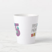 Proud Mama of Five Latte Mok (Voorkant)