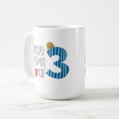 Proud Mama of Three Koffiemok (Voorkant links)