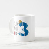 Proud Mama of Three Koffiemok (Voorkant links)