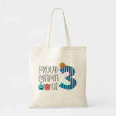 Proud Mama of Three Tote Bag (Voorkant)
