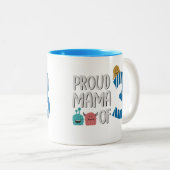 Proud Mama of Three Tweekleurige Koffiemok (Voorkant rechts)