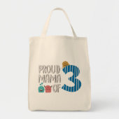 Proud Mama van Drie Canvas tas (Voorkant)