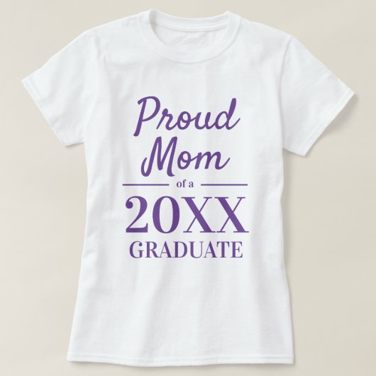 Proud mama van een 2022 afstuderen elegante typogr t-shirt (Design voorkant)