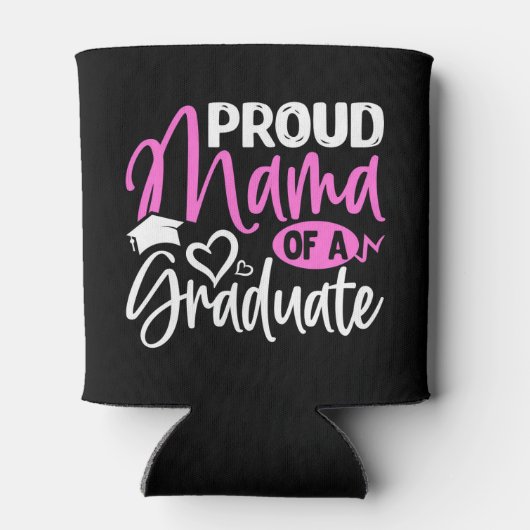 Proud Mama van een Afstuderen Blikjeskoeler (Achterkant)