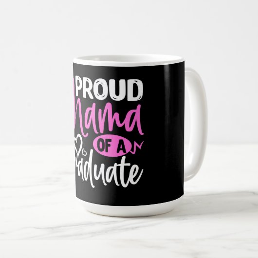 Proud Mama van een Afstuderen Koffiemok (Voorkant rechts)
