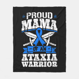 Proud Mama van een Ataxia Warrior Awareness Ribbon Fleece Deken