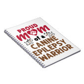 Proud mama van een Canine Epilepsy Warrior Notitieboek (Rechterzijde)