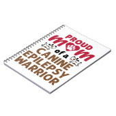 Proud mama van een Canine Epilepsy Warrior Notitieboek (Linkerzijde)