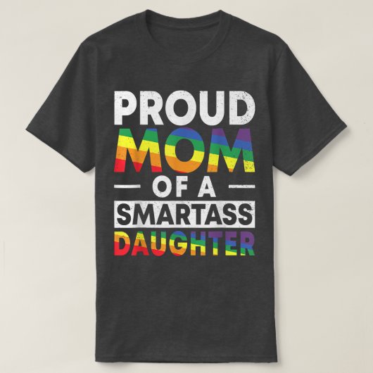 Proud mama van een lesbische dochter LGBT Prid in  T-shirt (Design voorkant)