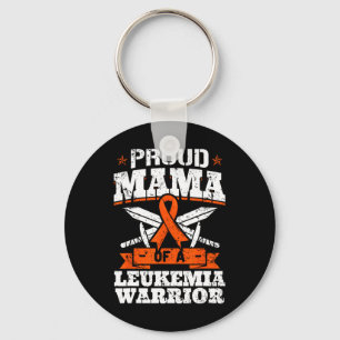Proud Mama van een leukemieaanhanger of mam die zi Sleutelhanger