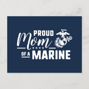 Proud mama van een marinier feestdagenkaart