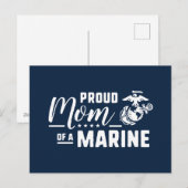 Proud mama van een marinier feestdagenkaart (Voorkant / Achterkant)