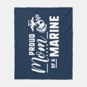 Proud mama van een marinier fleece deken (Voorkant)