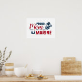 Proud mama van een marinier poster (Keuken)