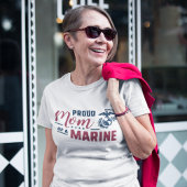 Proud mama van een marinier t-shirt