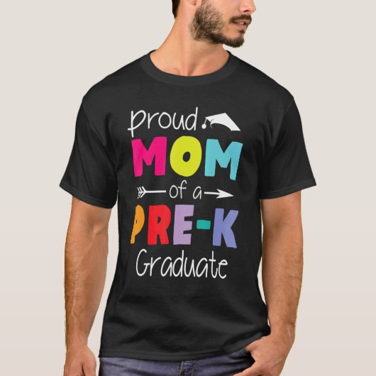 Proud mama van een pre-K Afstuderen Senior Moederz T-shirt (Voorkant)