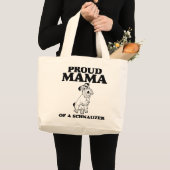 Proud Mama van een Schnauzer-Canvas tas (Voorkant (product))