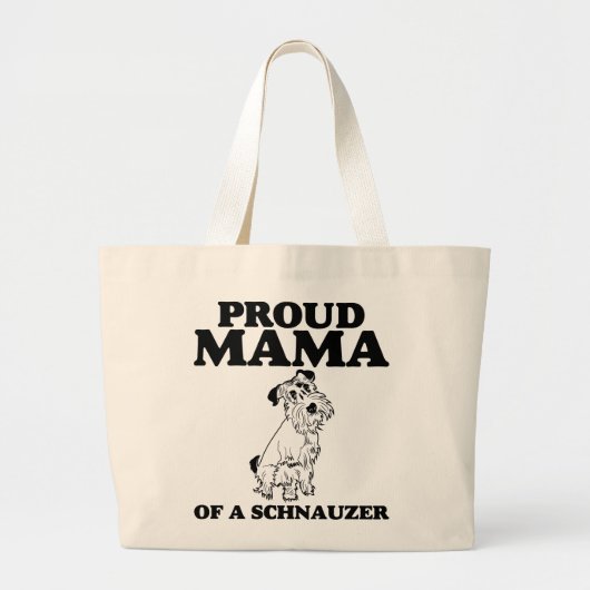 Proud Mama van een Schnauzer-Canvas tas (Voorkant)