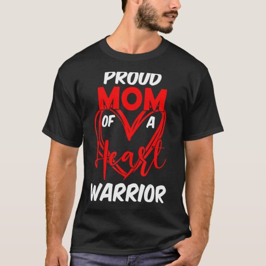 Proud mama van een Warrior CHD Awareness T-shirt (Voorkant)