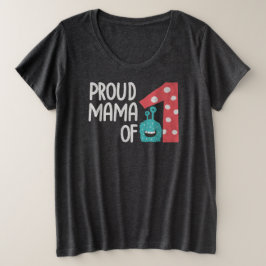 Proud Mama van One Grote Maat T-shirt