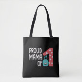 Proud Mama van One Mini Canvas tas (Voorkant)