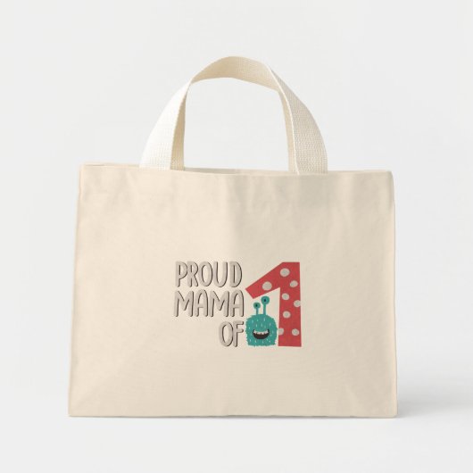 Proud Mama van One Mini Tote Bag (Voorkant)